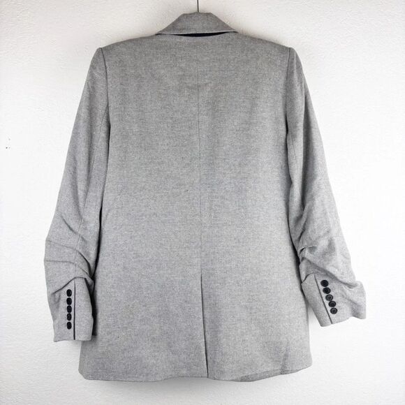 Veronica Beard Martel Herringbone Dickey Jacket Blazer Gray Size 8 Casual - Picture 3 of 6